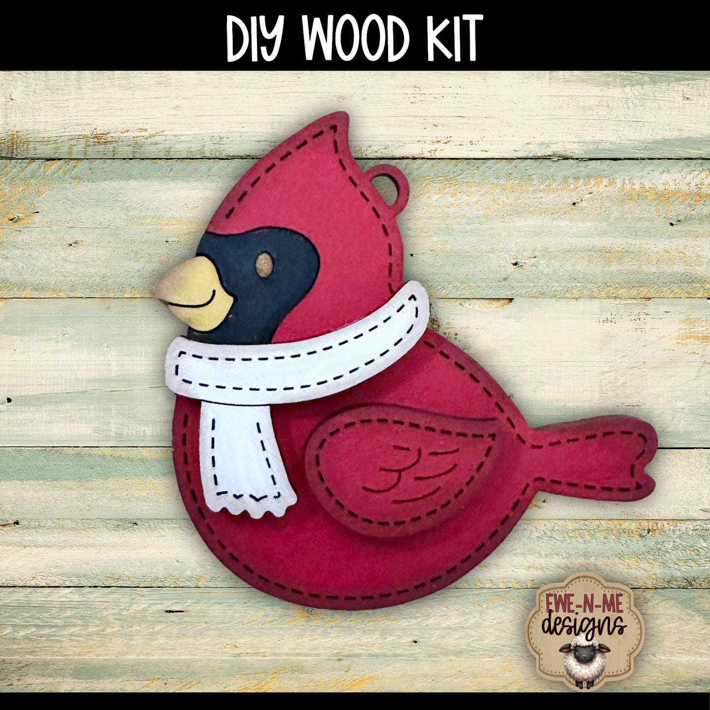 Cardinal Ornament | DIY WOOD KIT