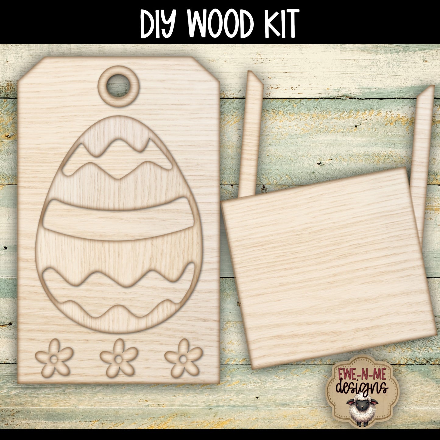Easter Egg Tag and Gift Card Holder | DIY WOOD KIT