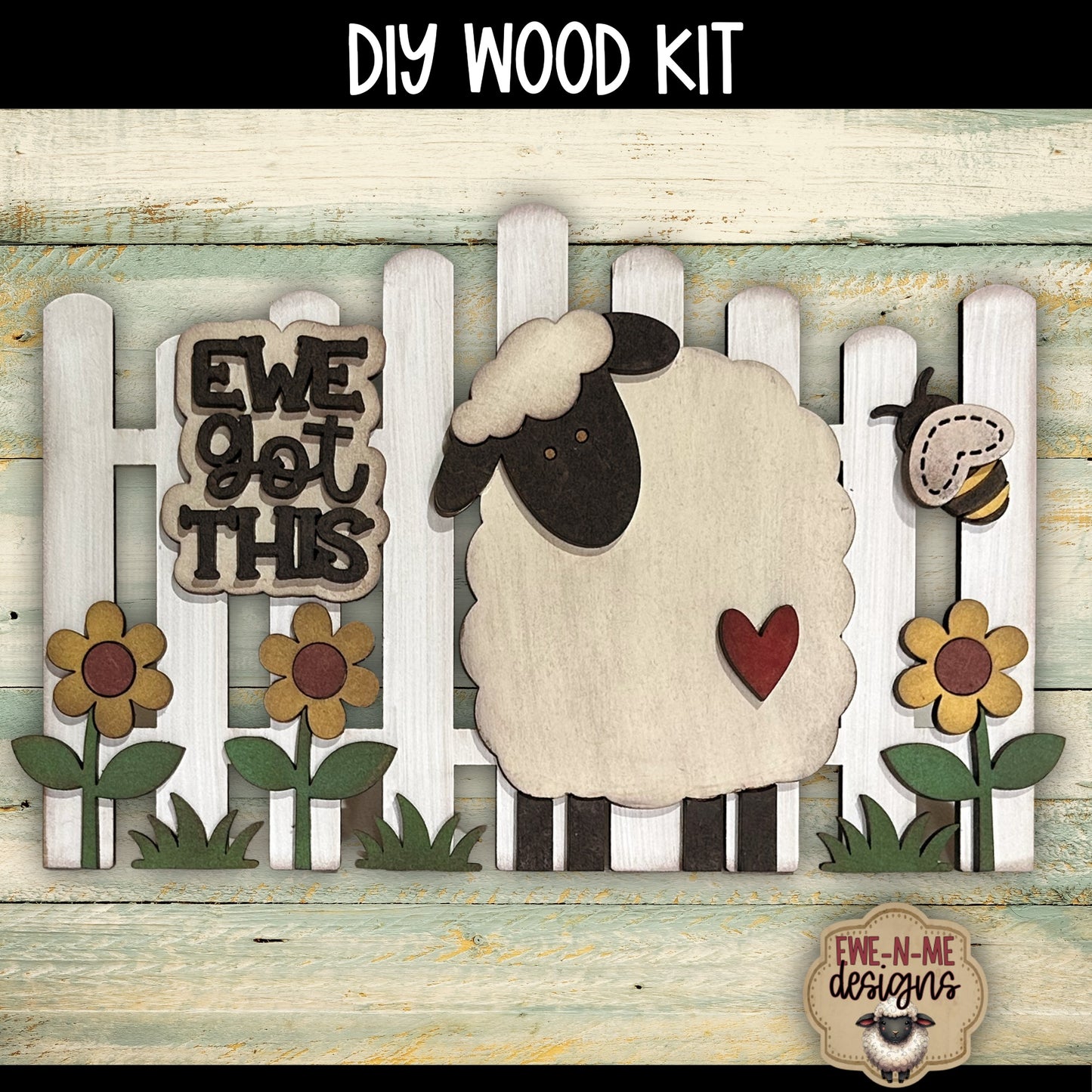 Ewe Got This Sheep Fence | DIY WOOD KIT