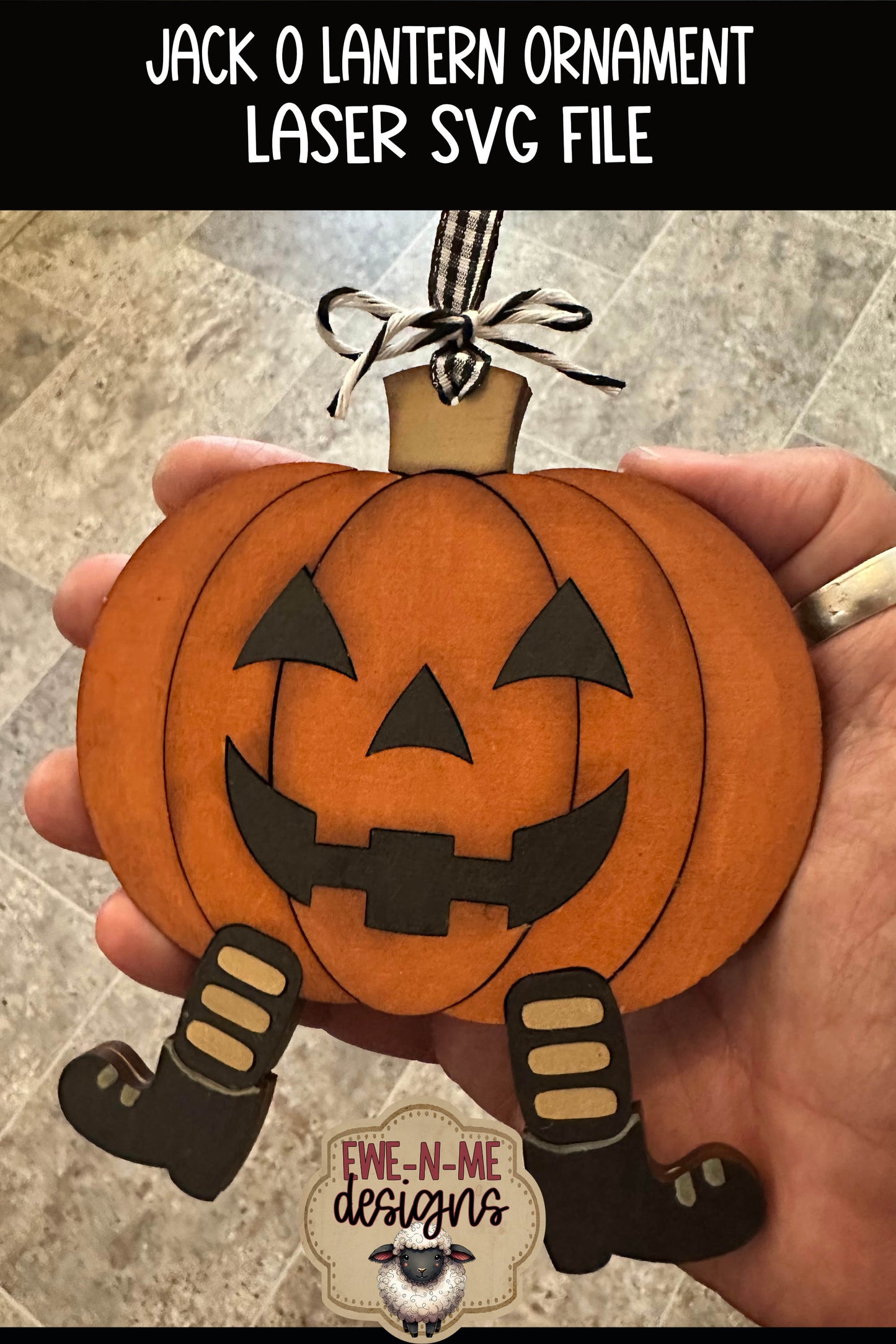 Layered Jack O Lantern Ornament | Laser Cut SVG File