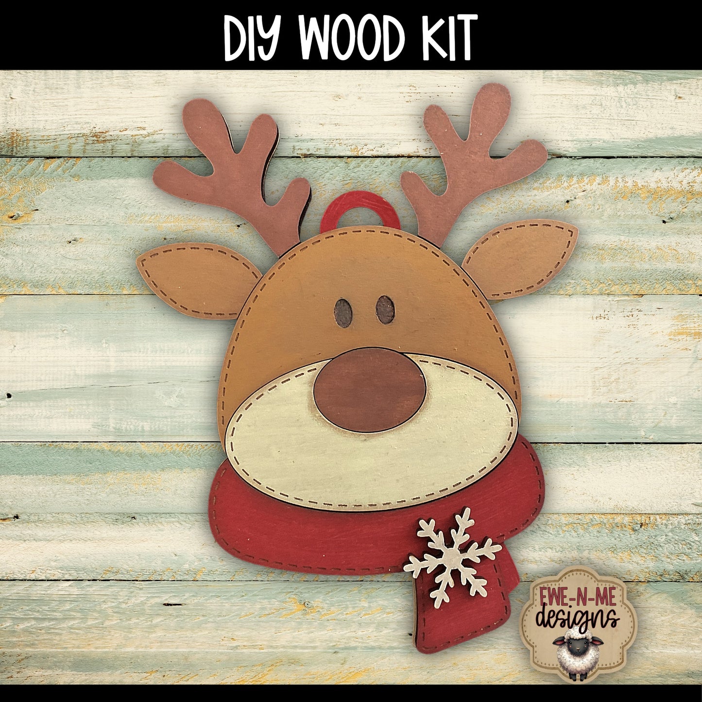 Reindeer Ornament | DIY WOOD KIT