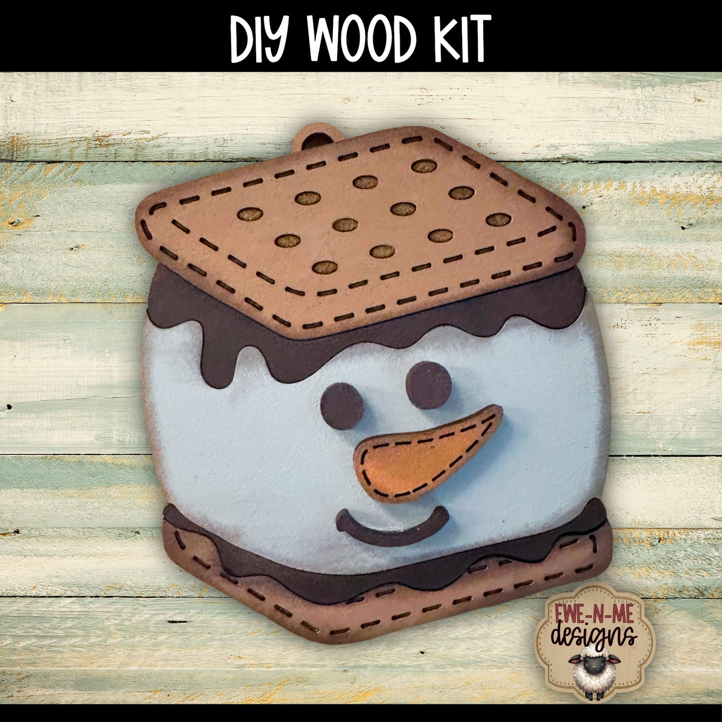 S'mores Snowman Ornament | DIY WOOD KIT