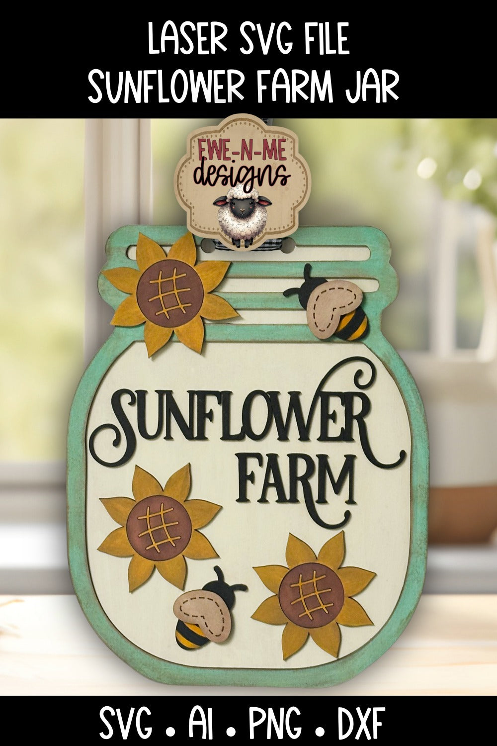 Sunflower Farm Sign | Laser Cut SVG File