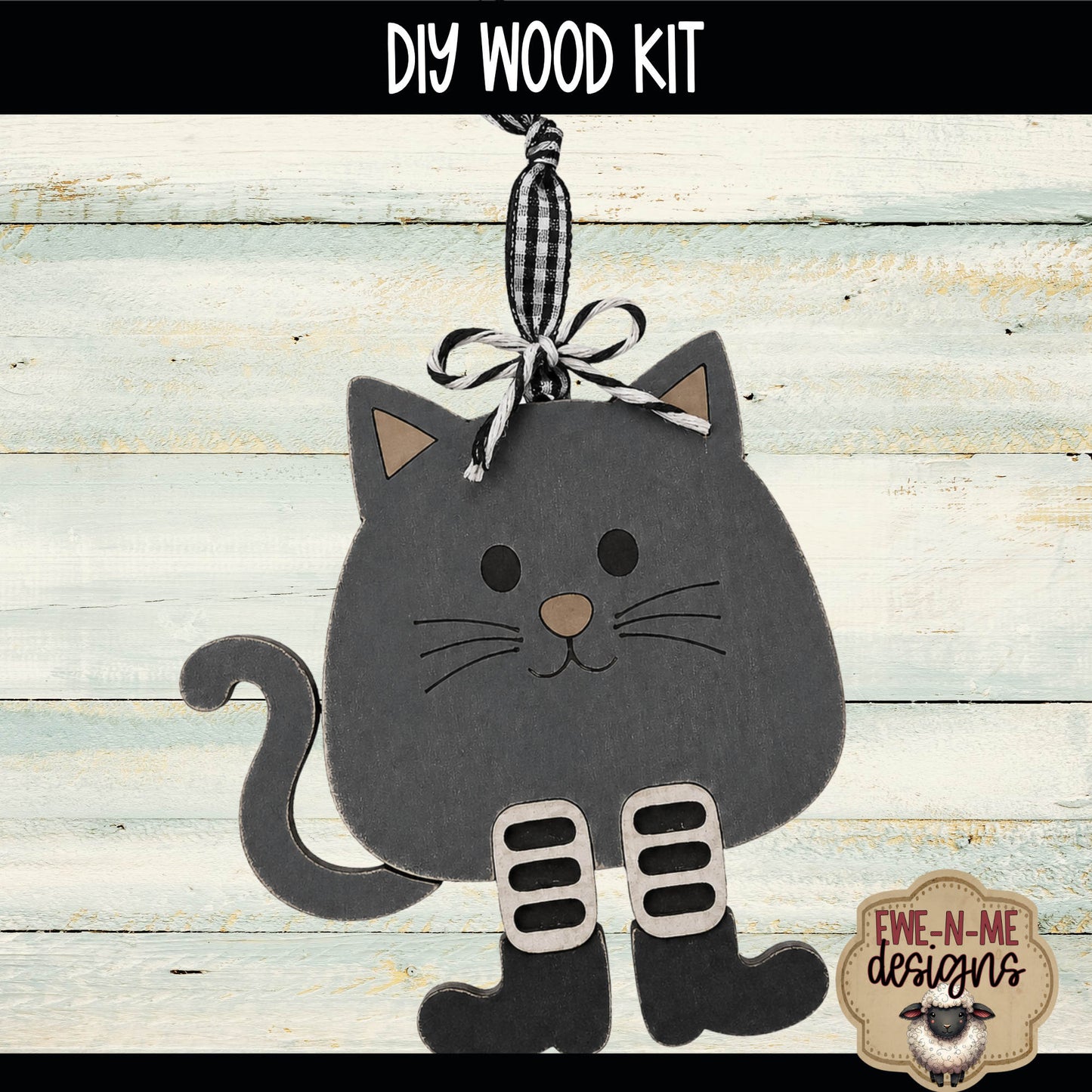 Layered Cat Ornament | DIY WOOD KIT