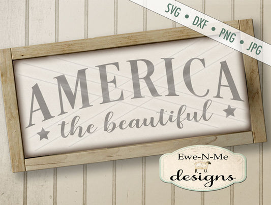 America The Beautiful 2 - SVG