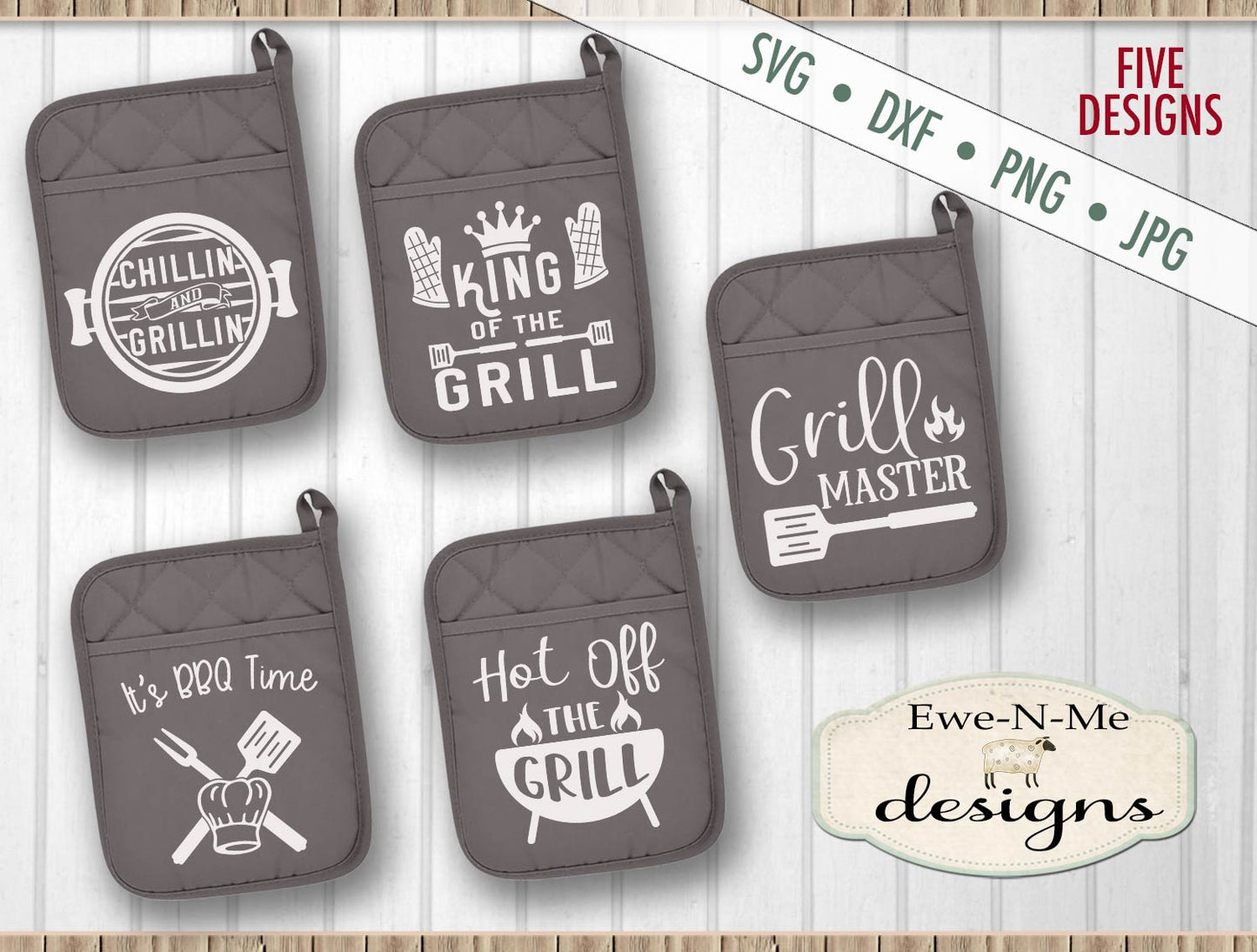 Grilling BBQ Pot Holder Bundle - SVG