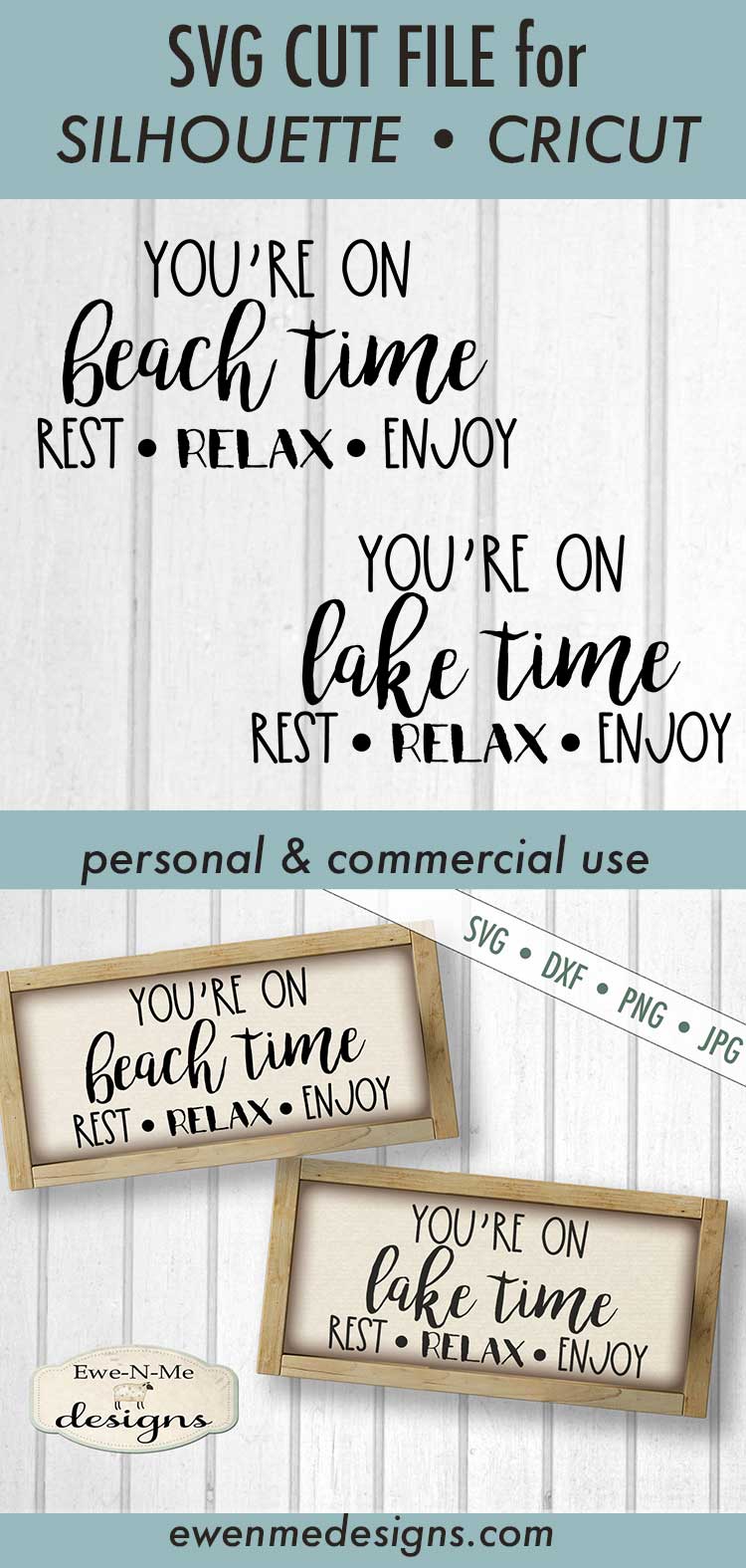 Beach Time - Lake Time - SVG