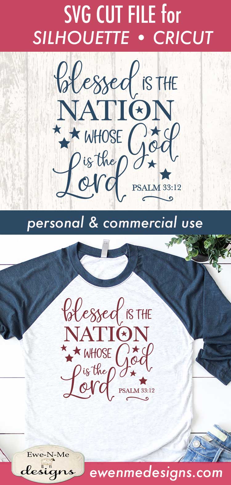 Blessed is The Nation - SVG