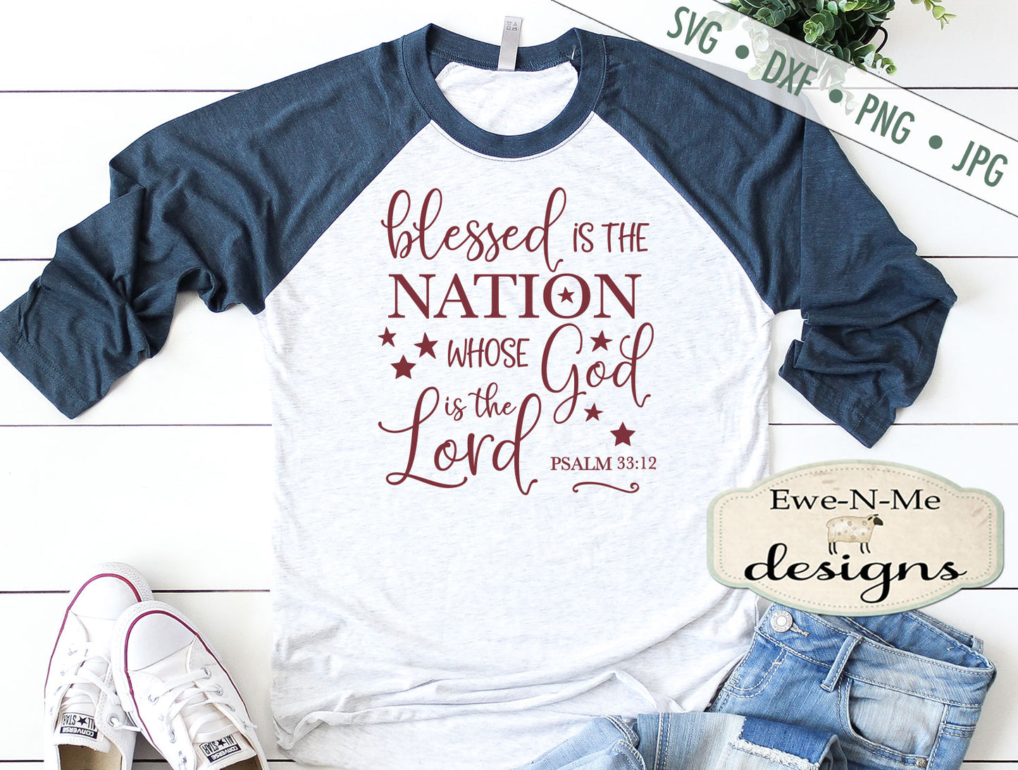 Blessed is The Nation - SVG