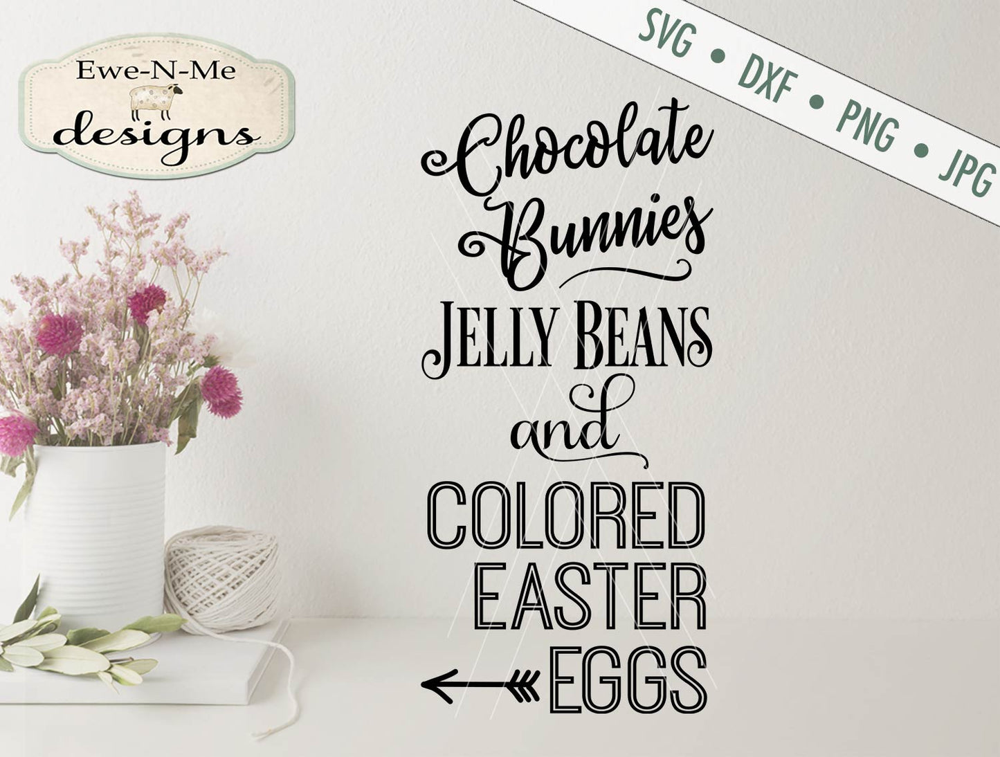 Chocolate Bunnies Jelly Beans - SVG