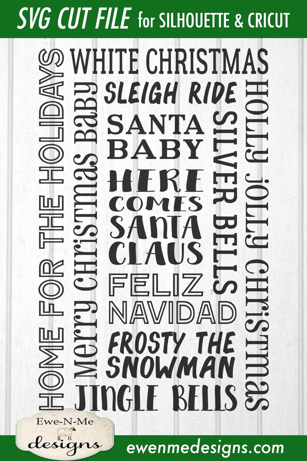 Christmas Song Subway Design - SVG
