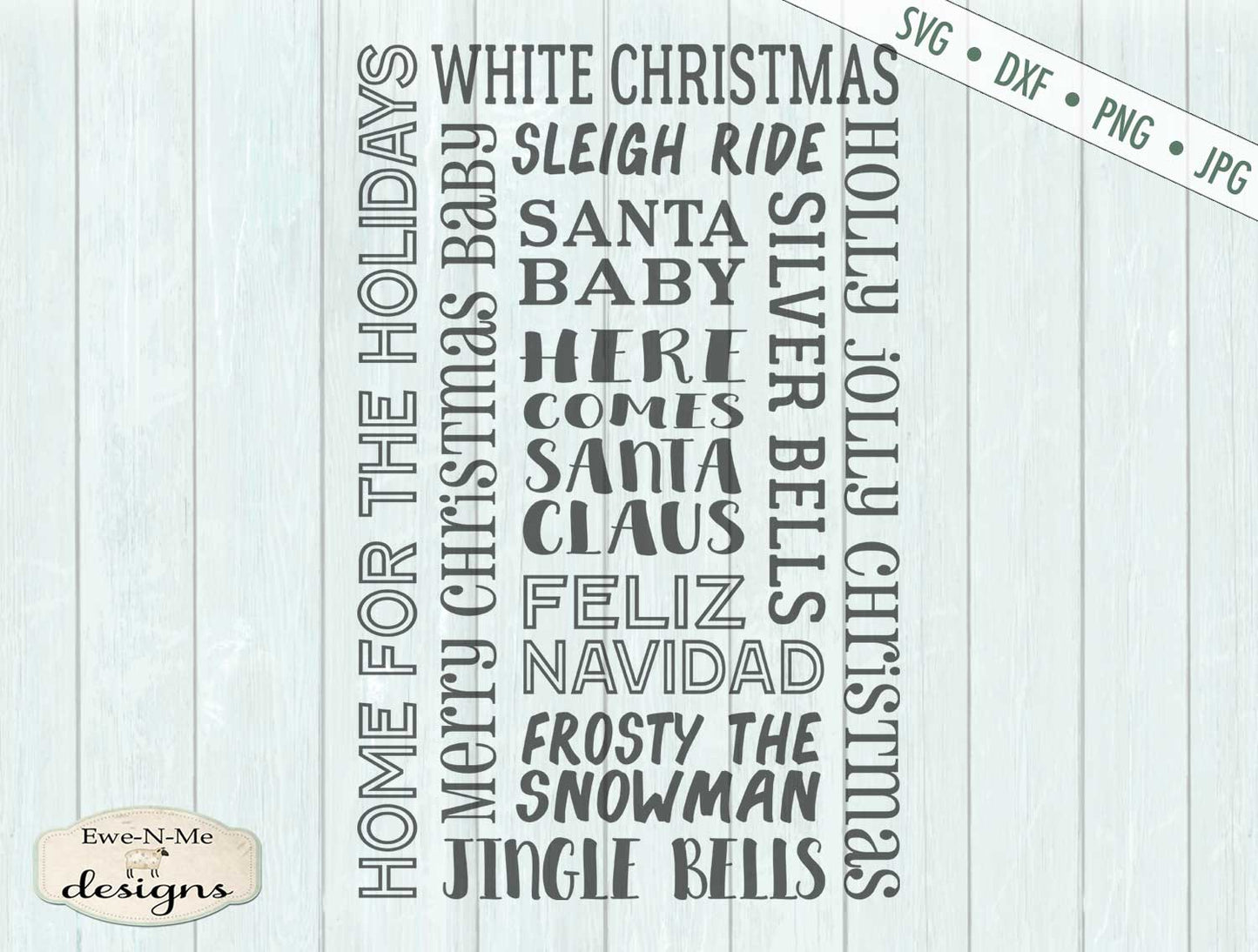 Christmas Song Subway Design - SVG