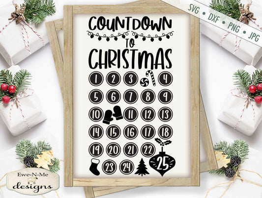 Countdown To Christmas - SVG