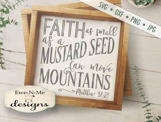 Faith Can Move Mountains - SVG