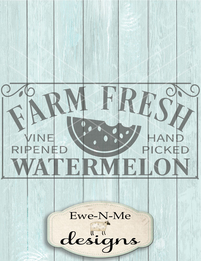 Farm Fresh Watermelon - SVG