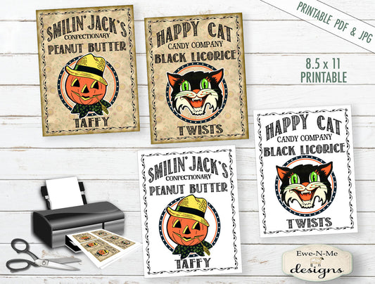 Halloween Candy Labels - PRINTABLE