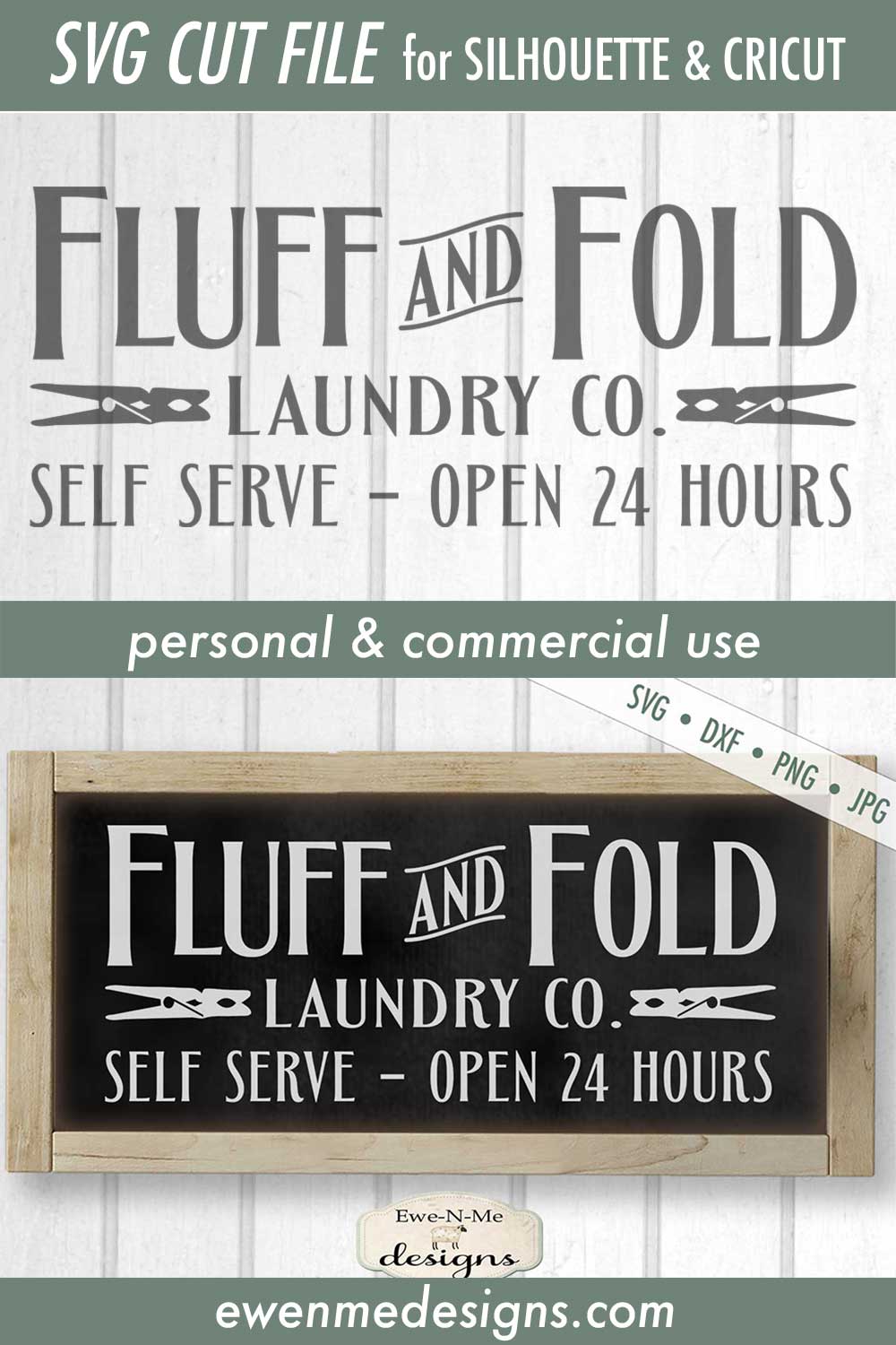 Fluff and Fold Laundry Co - Laundry Room - SVG