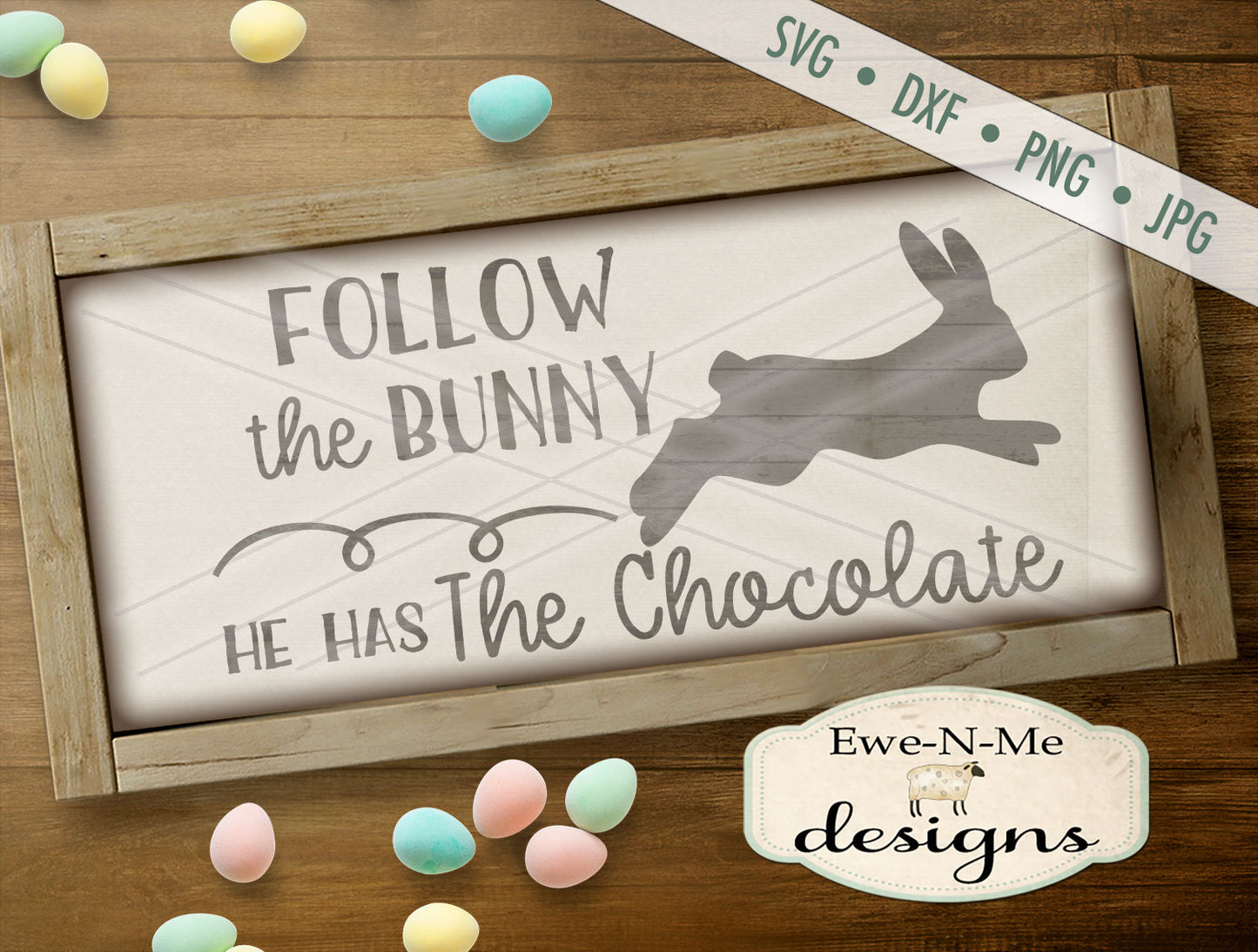 Follow The Bunny - SVG