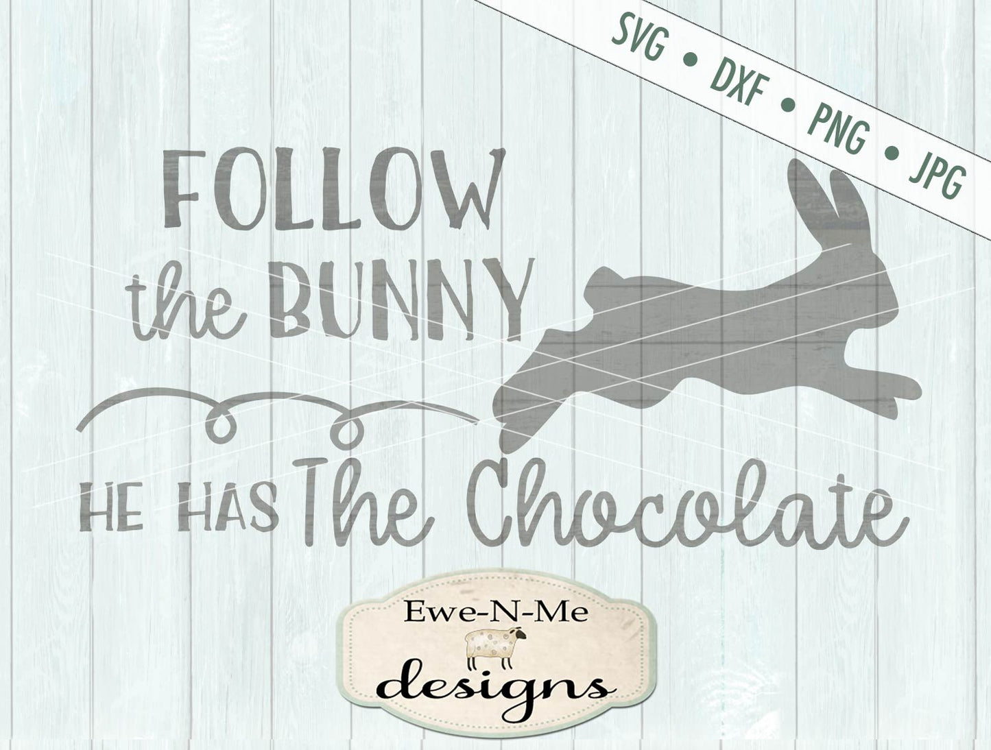 Follow The Bunny - SVG