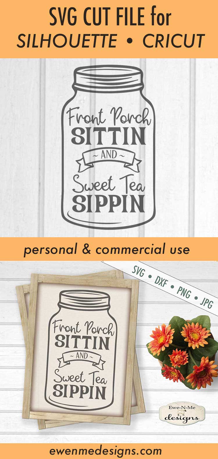 Front Porch Sittin and Sweet Tea Sippin - SVG