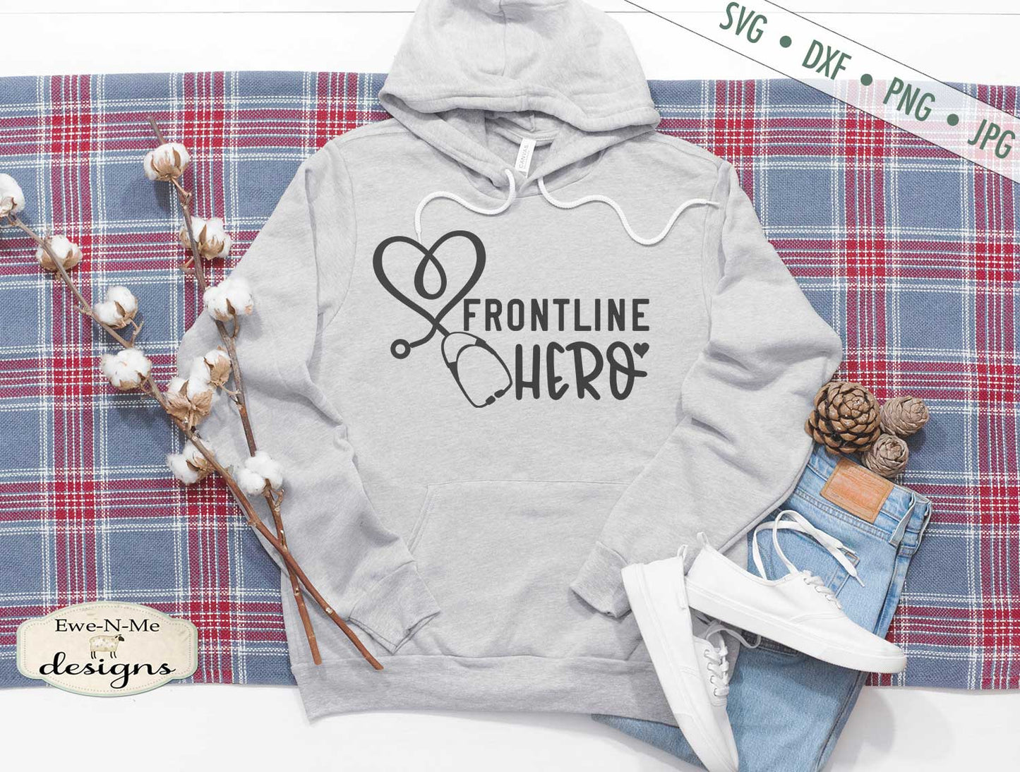 Frontline Hero - Stethoscope -  Healthcare Worker - SVG