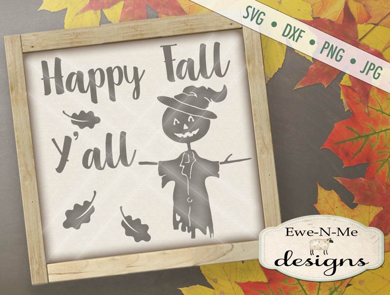 Happy Fall Scarecrow - SVG