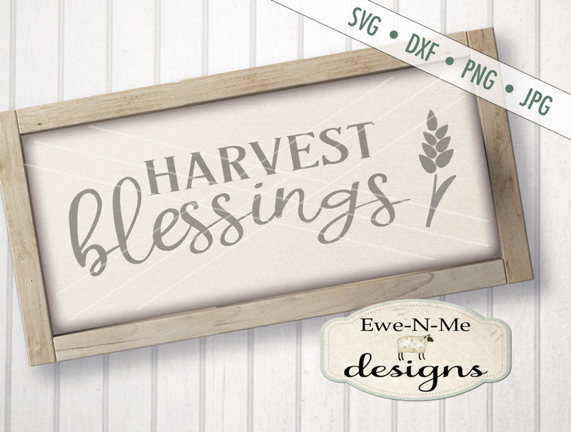 Harvest Blessings - SVG