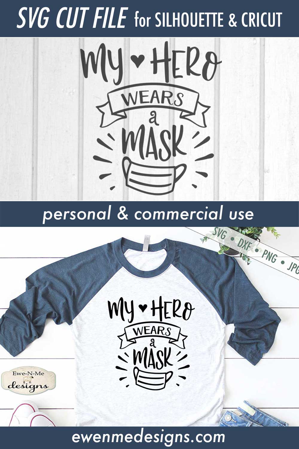 My Hero Wears A Mask - Healthcare Worker - SVG