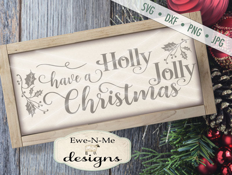 Holly Jolly - SVG