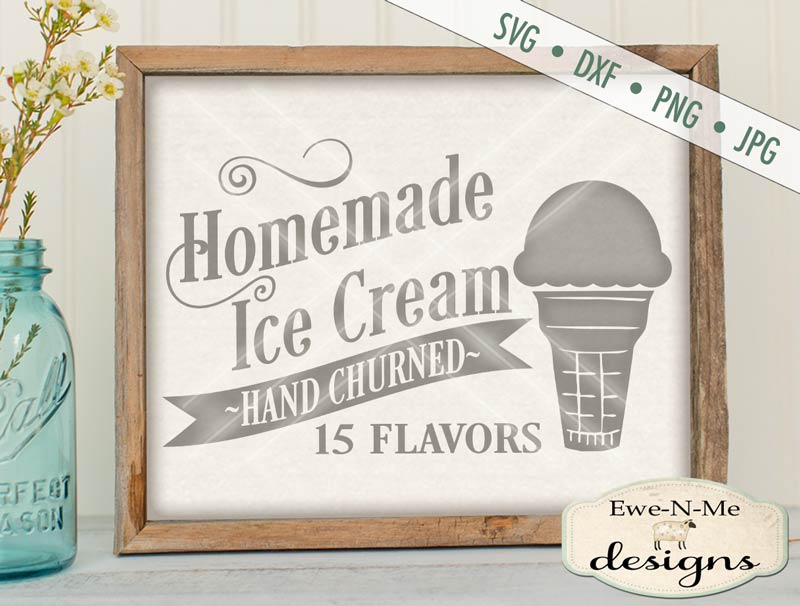 Homemade Ice Cream - SVG