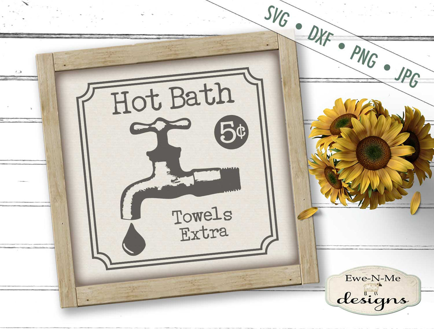 Hot Bath - Towels Extra - SVG