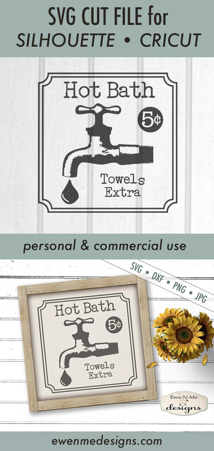 Hot Bath - Towels Extra - SVG