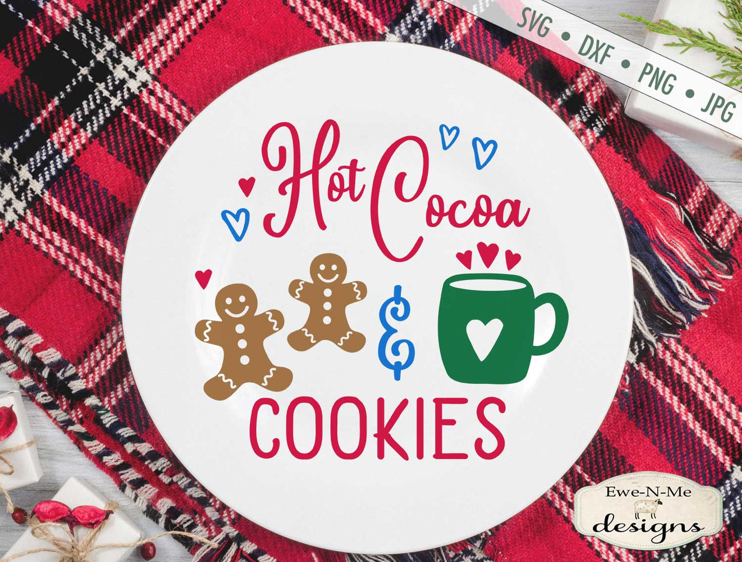 Hot Cocoa and Cookies - Christmas - SVG