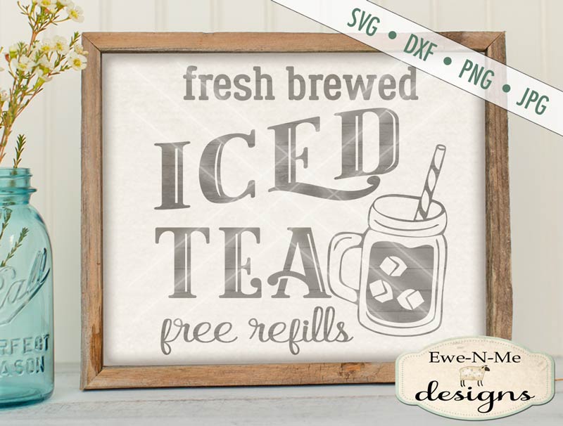 Fresh Brewed Iced Tea - SVG