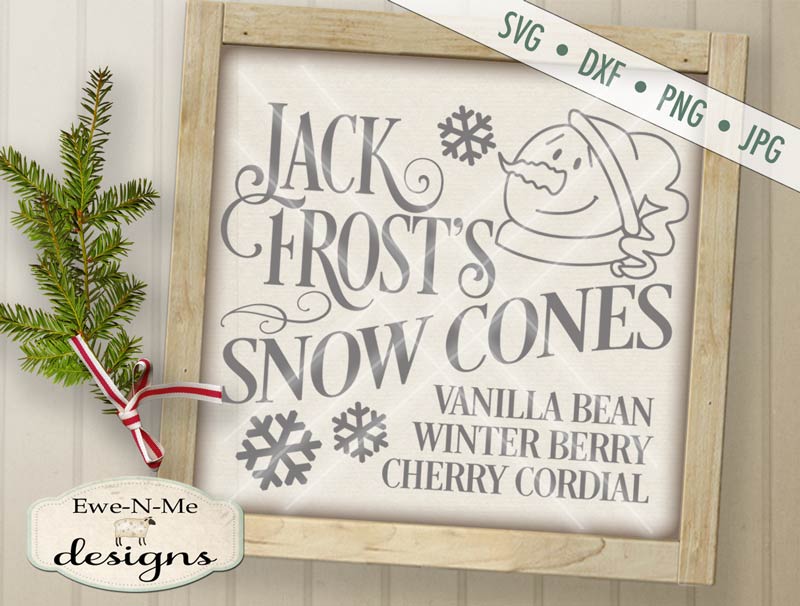 Jack Frost Snow Cones - SVG