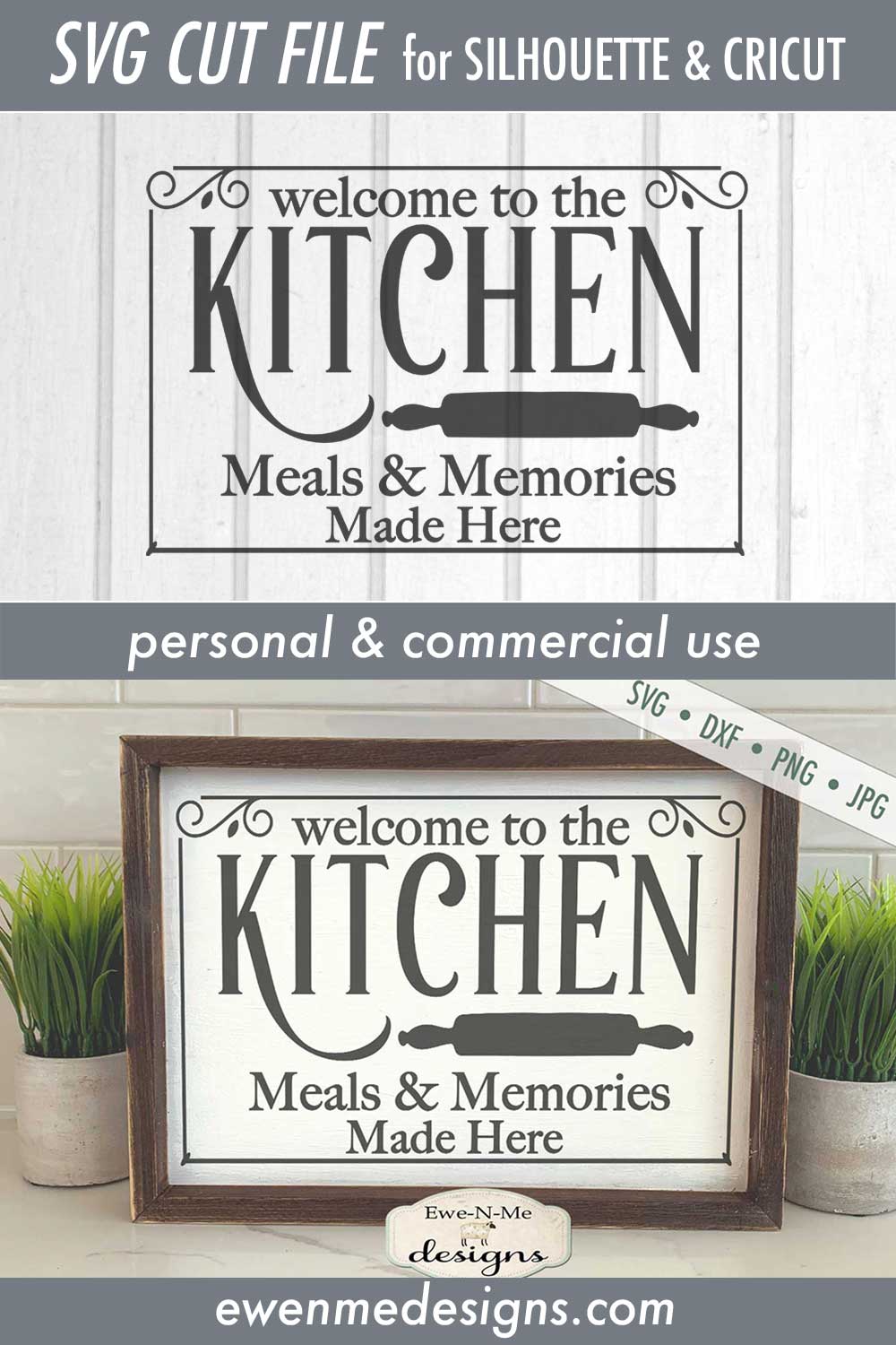 Kitchen Meals and Memories Made Here - SVG