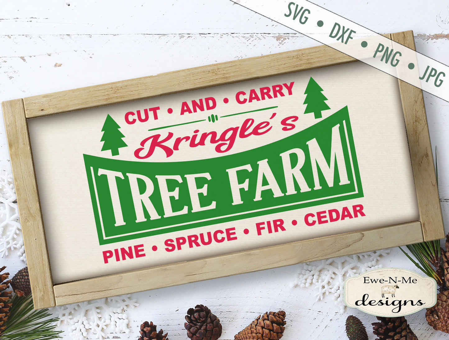 Kringles Tree Farm - Retro Christmas  - SVG