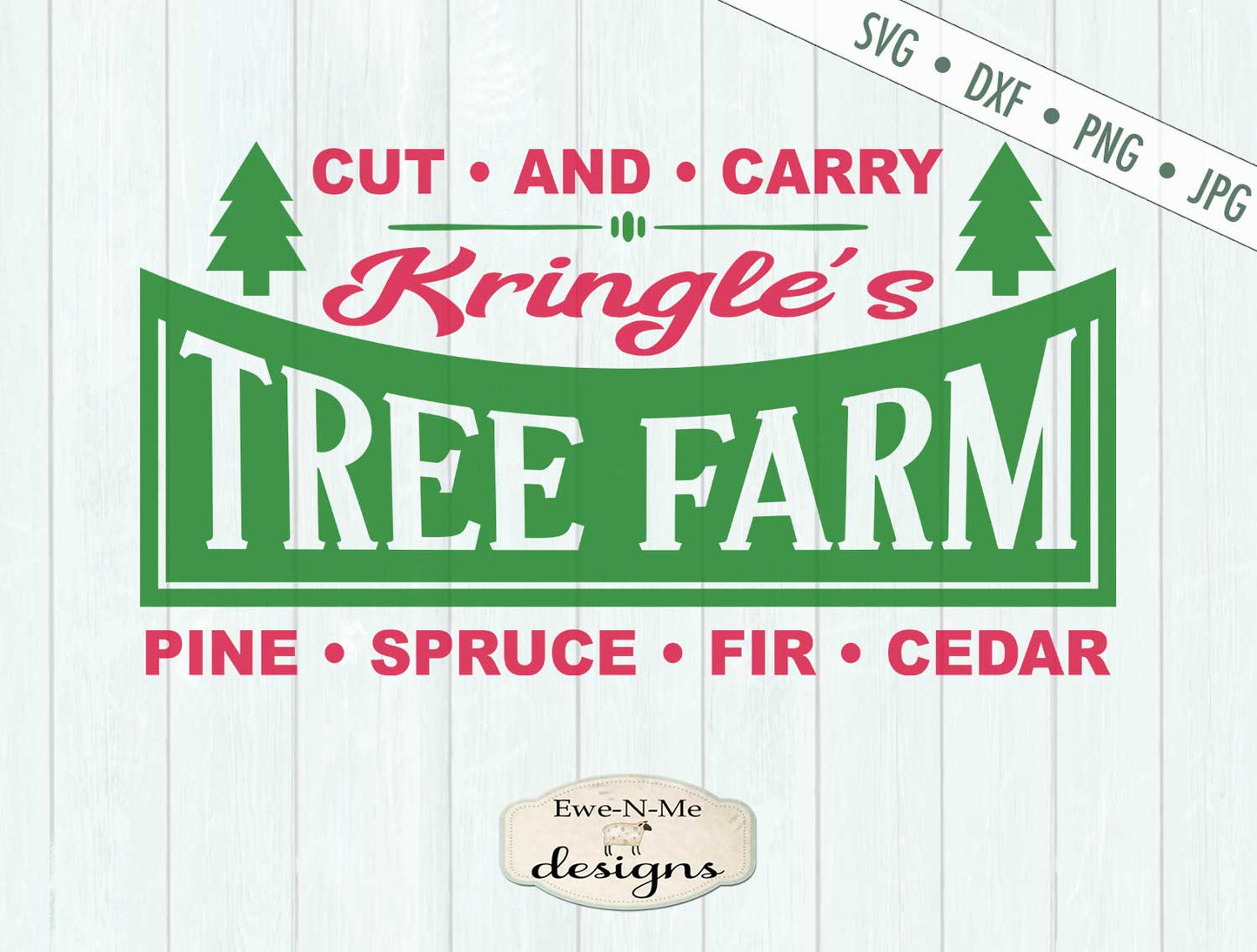 Kringles Tree Farm - Retro Christmas  - SVG