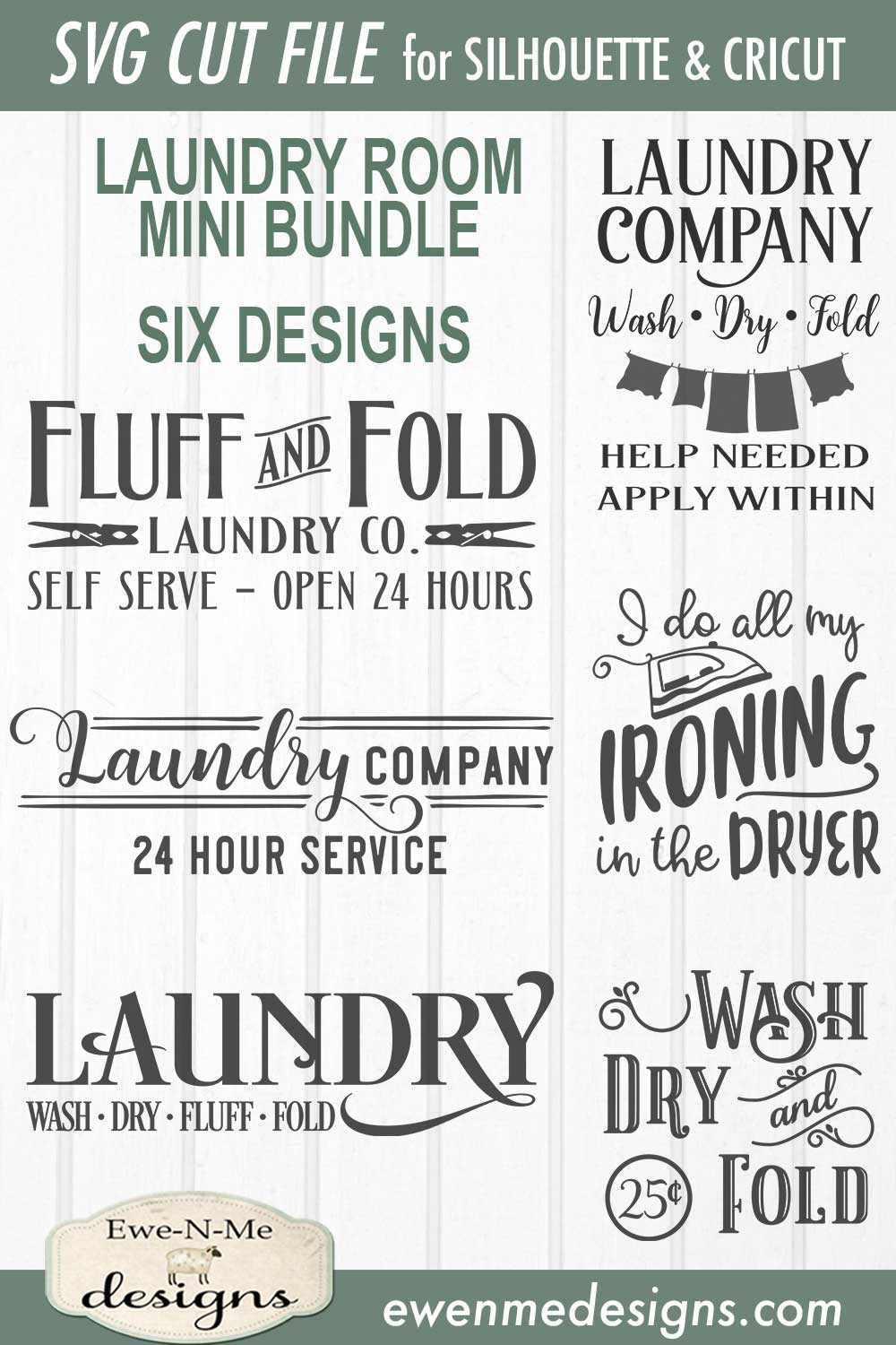 Laundry Room Bundle - SVG