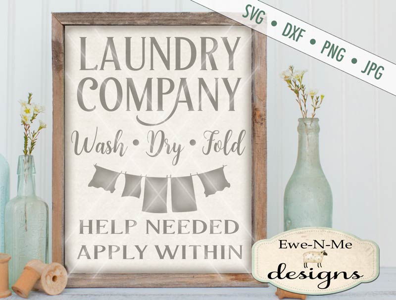 Laundry Company Clothesline - SVG