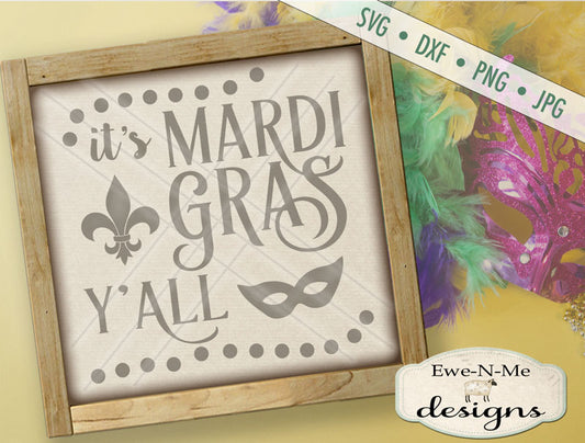 Mardi Gras Yall - SVG