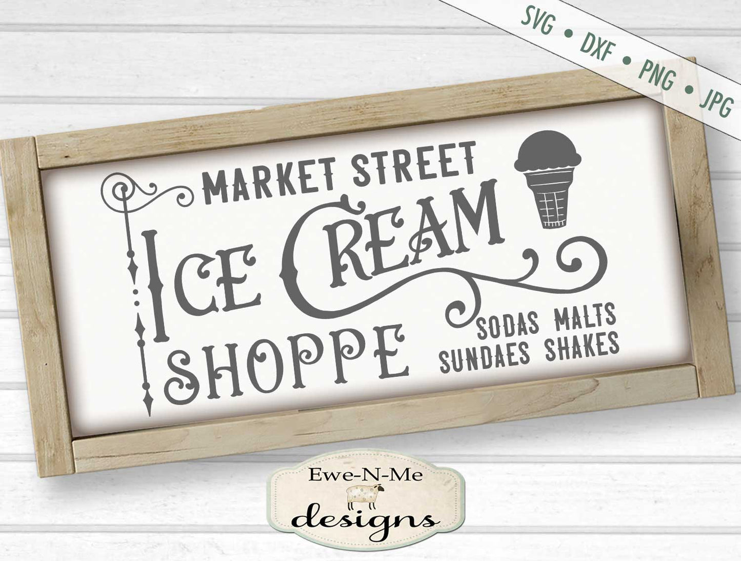 Market Street Ice Cream Shoppe - SVG
