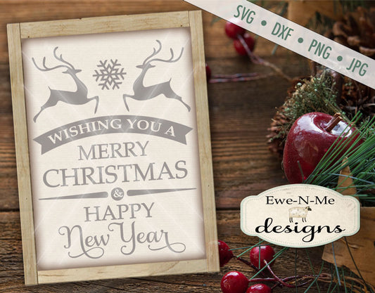 Merry Christmas Greeting - SVG