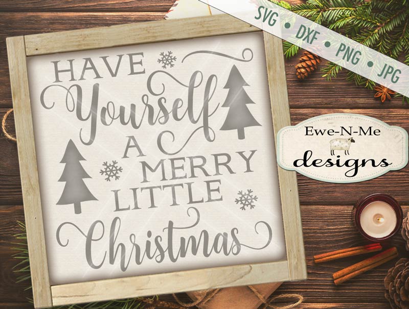 Merry Little Christmas - SVG