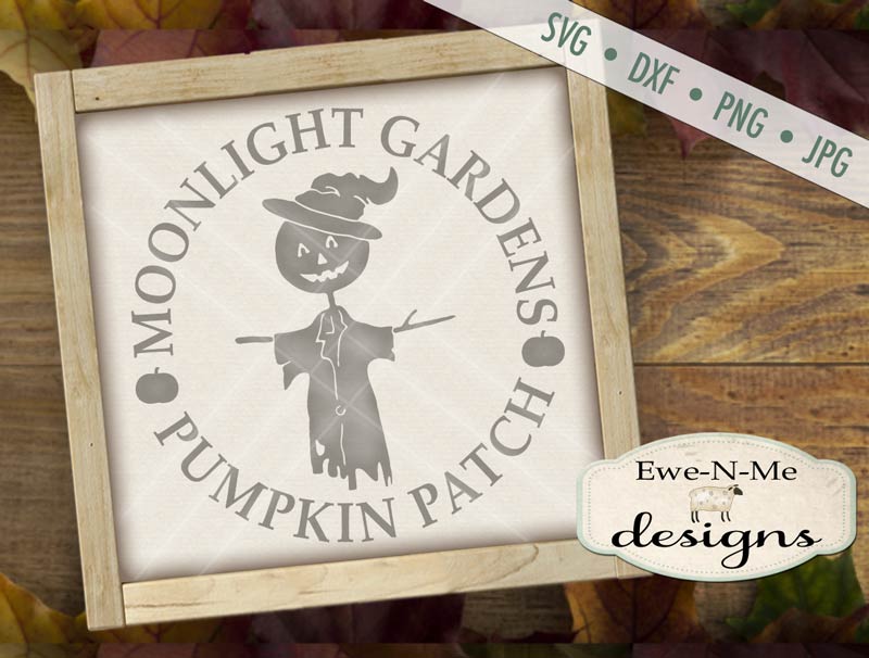 Moonlight Garden Scarecrow - SVG