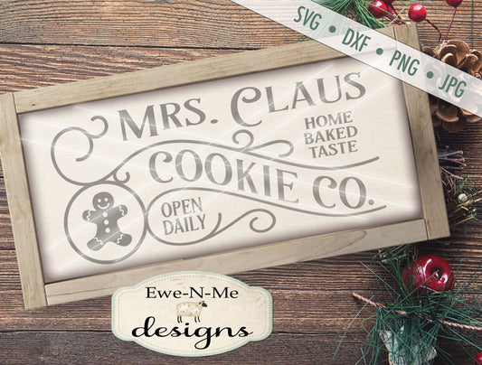 Mrs Claus Cookie Co - SVG