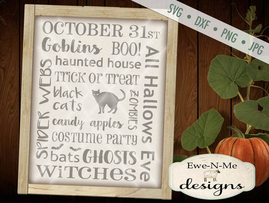 Halloween October 31 Subway - SVG