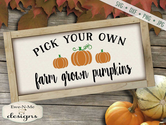 Pick Your Own Pumpkins - SVG