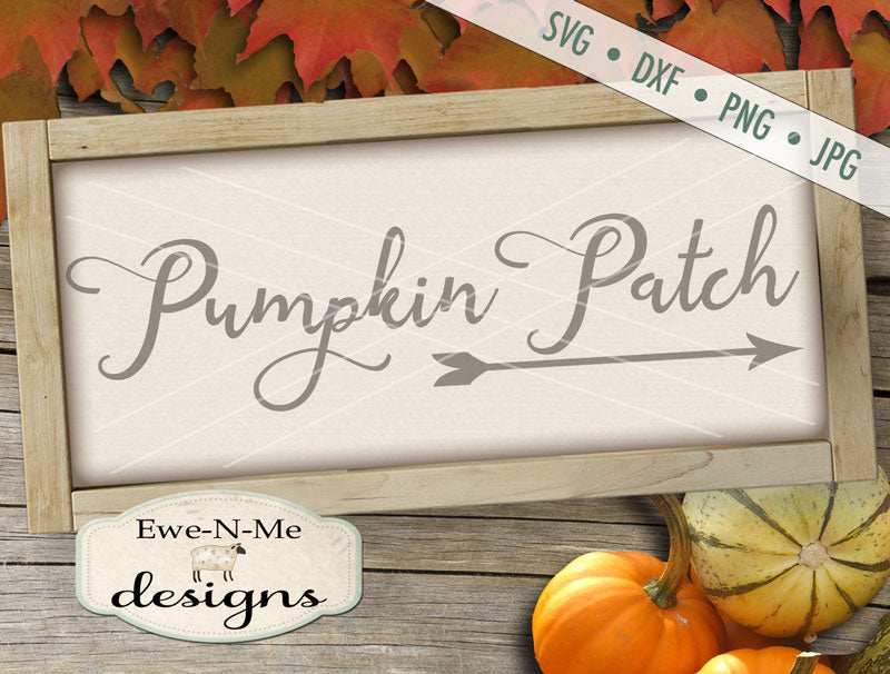 Pumpkin Patch Arrow - SVG