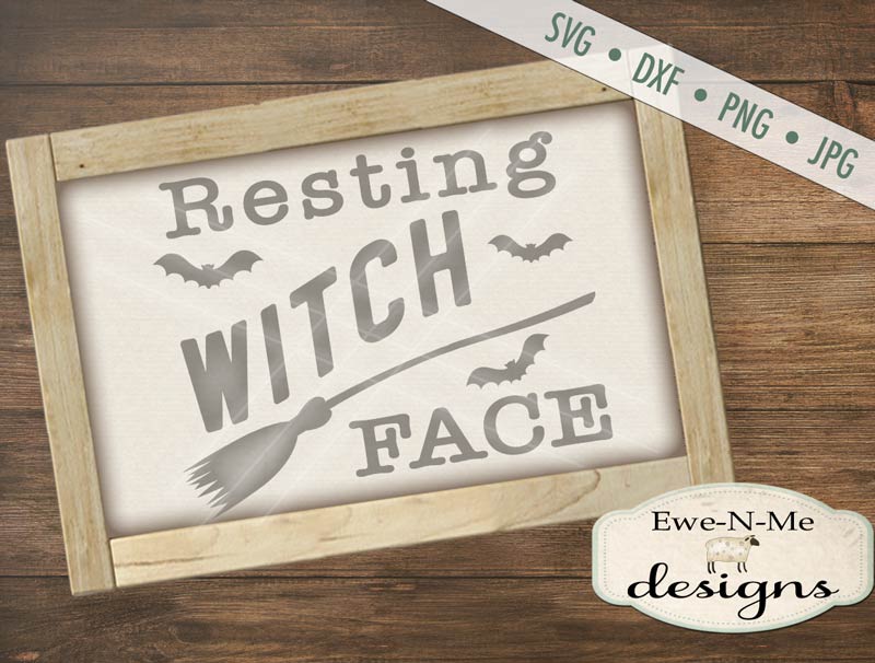 Resting Witch Face - SVG